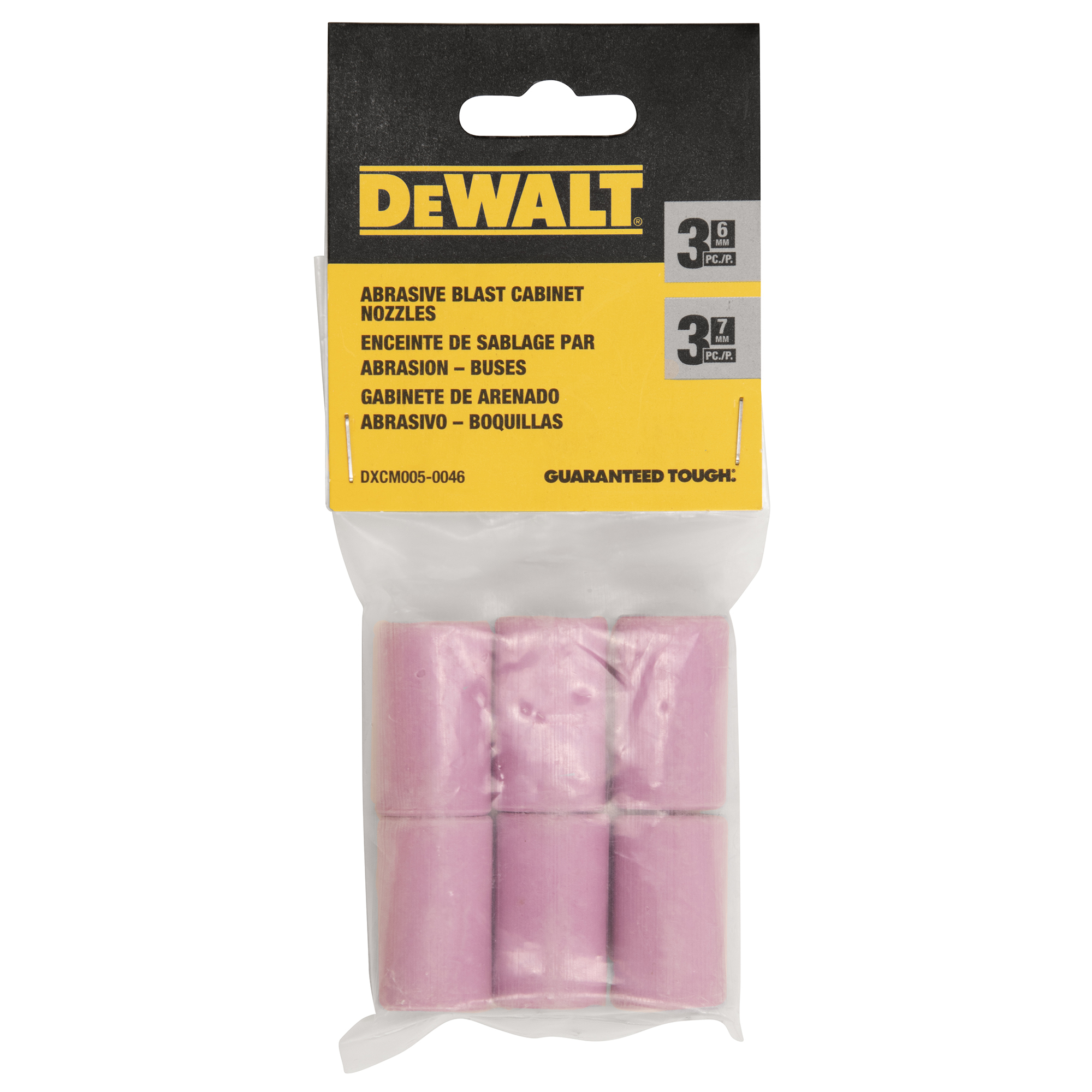DEWALT Replacement Sand Blast Gun Nozzle Kit for (DXCM009-0370) Abrasive Blast Cabinet, 6-Piece, Model# DXCM005-0046